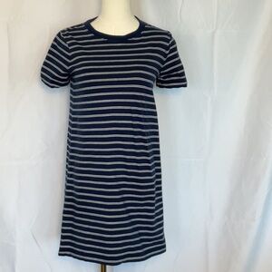 Madewell Blue & White stripe t-shirt dress size XS